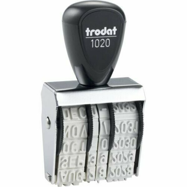 Trodat Usa Date Stamp, Rubber, Size 2, 4-Band, Month/Day/Year, Multi TDTRD020